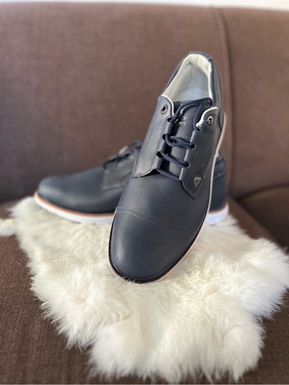 Travis Mathew Men's Navy Athletic Lace-Up Shoes